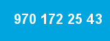 970 172 25 43 970 172 25 43